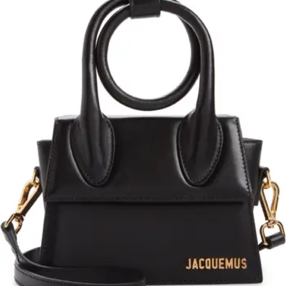 Jacquemus Black Mini Bag With Gold Hardware